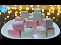 fluffy Homemade Marshmallow recipe without electric whisk / make marshmallows without corn syrup