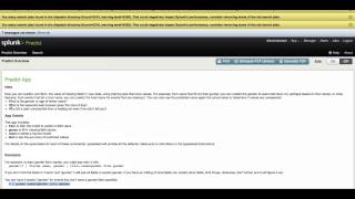 Predict App (WALKTHROUGH) // SPLUNK