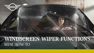 How to set up the windscreen wiper functions I MINI HowTo