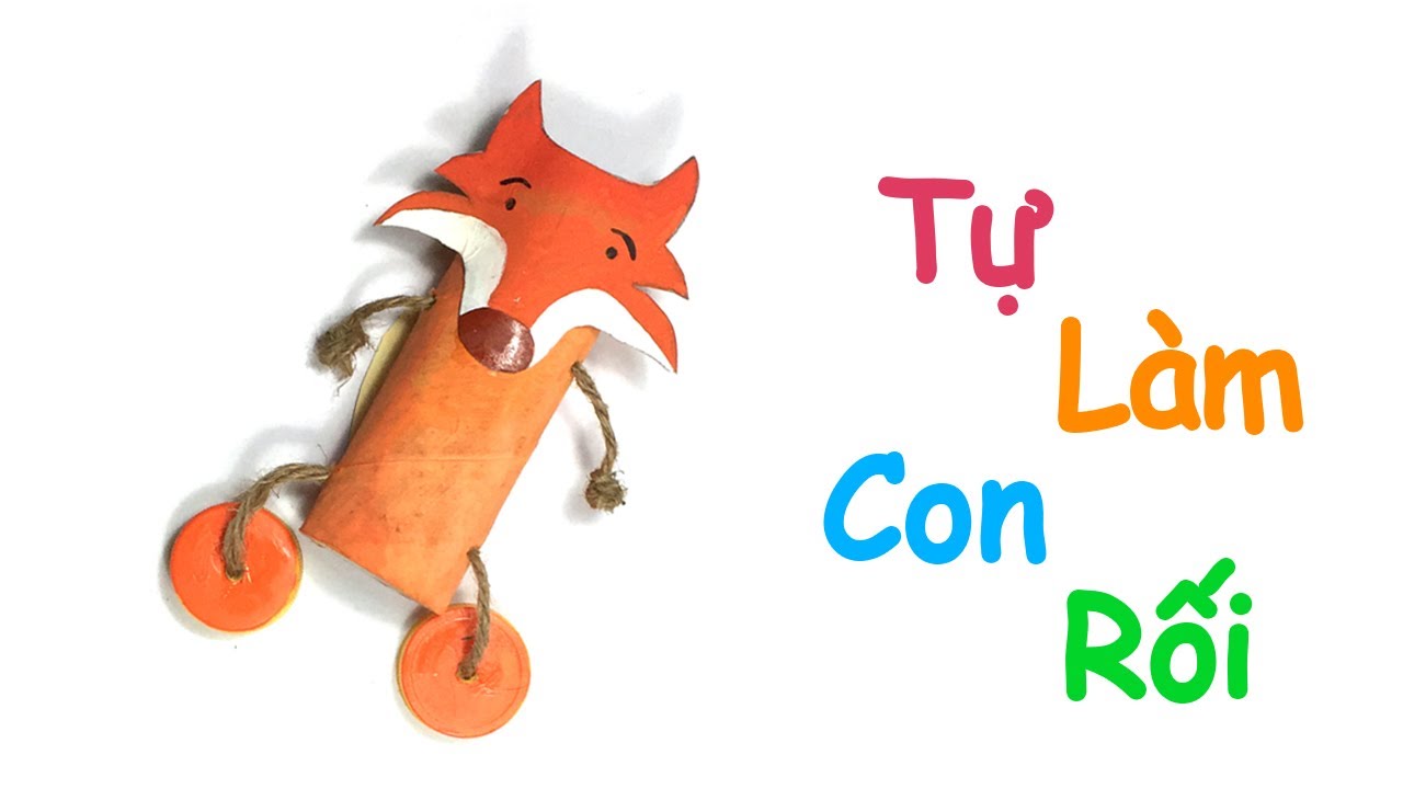 Hướng dẫn làm chú rối cáo bằng giấy, How to make a lovely fox puppets ...