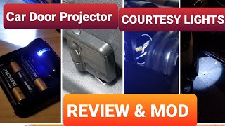Car Door Wireless Projector Courtesy Lights - REVIEW & MOD