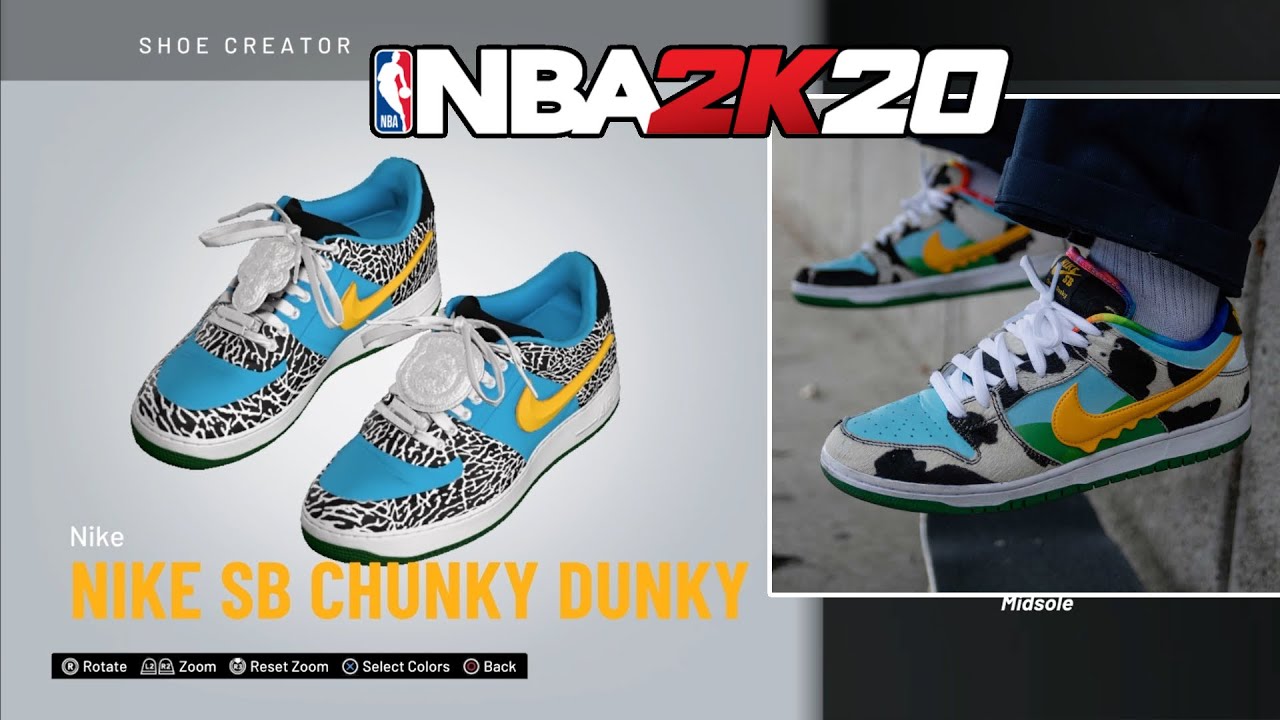 Nike SB Chunky Dunky shoes in NBA 2K20 