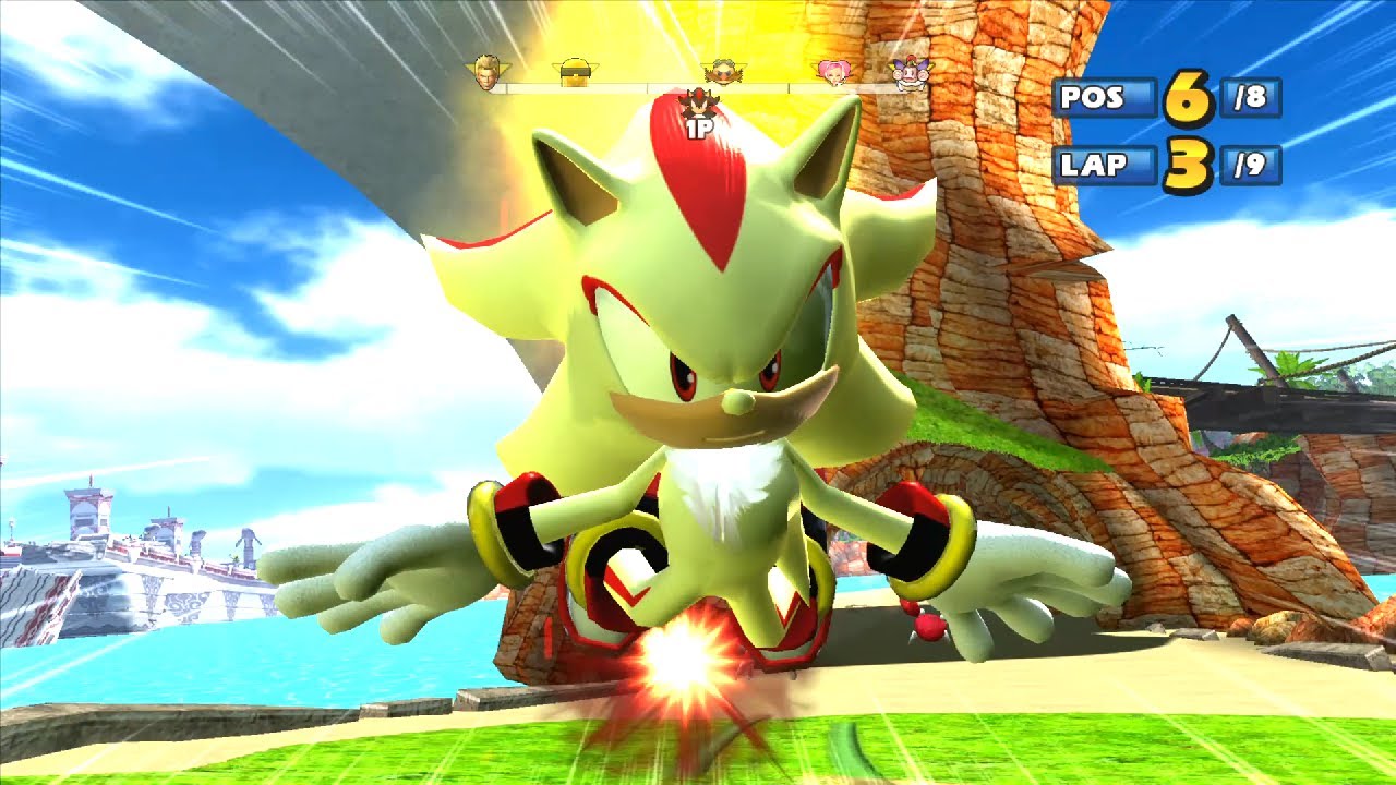 SHADOW Lost Palace 9 Laps Expert (Request) Sonic & Sega All-Stars Racing (2022)