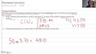 Piecewise Function Application