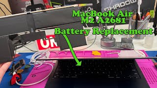 Macbook Air M2 A2681 Battery Replacement Guide Step-By-Step Repair