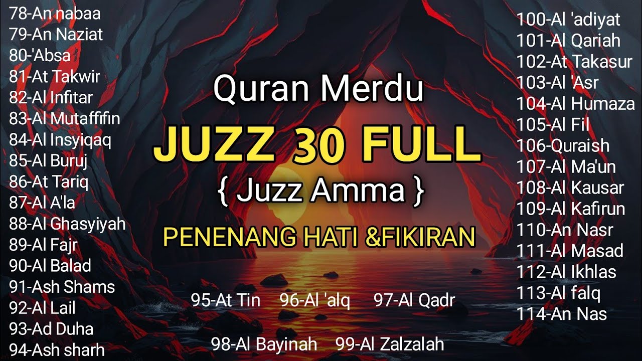 Murotal Al Quran Juz 30 (Juz Amma) Merdu - NEW beautiful Quran recitation | BY  Ahmad Al Ajmi