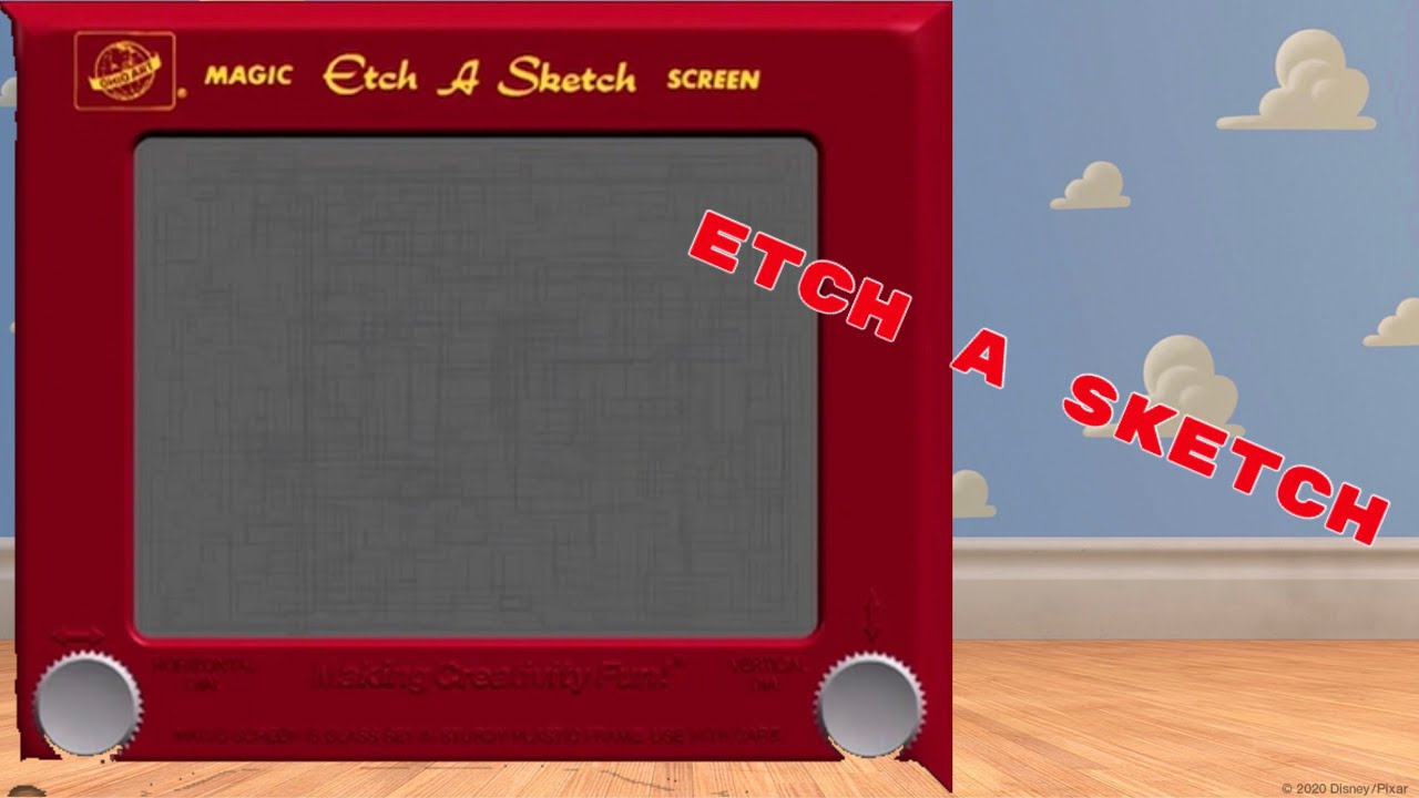 Etch A Sketch Toy Story Evolution In Movies TV 1995 2010 Etch A Sketch Toy Story Evolution In Movies TV 1995 2010