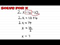 How to solve for x made easy | Mathematics | Linear equations | Tutorial