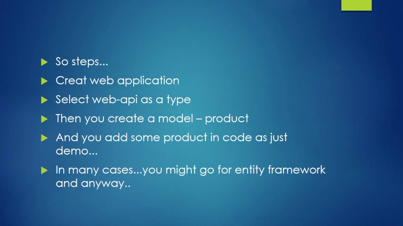 An introduction to WebAPI - YouTube
