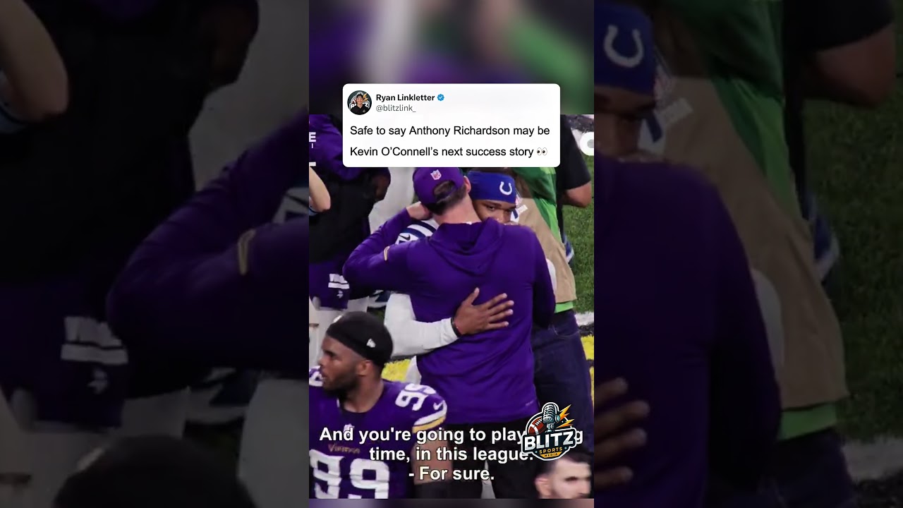 Kevin O’Connell is a BIG fan of Anthony Richardson  #anthonyrichardson #vikings #nfl