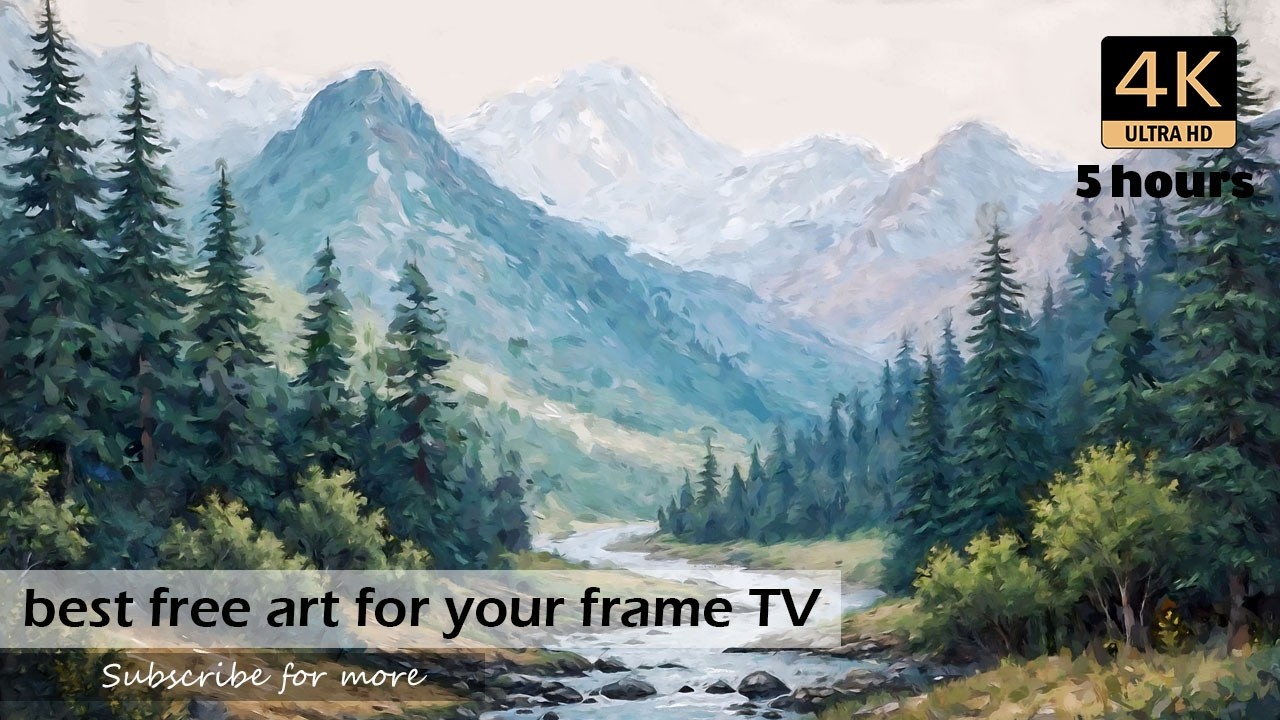 Serene Mountain Landscape | 4K Ultra HD Frame TV Art | 5 Hours Relaxing Nature Ambience”