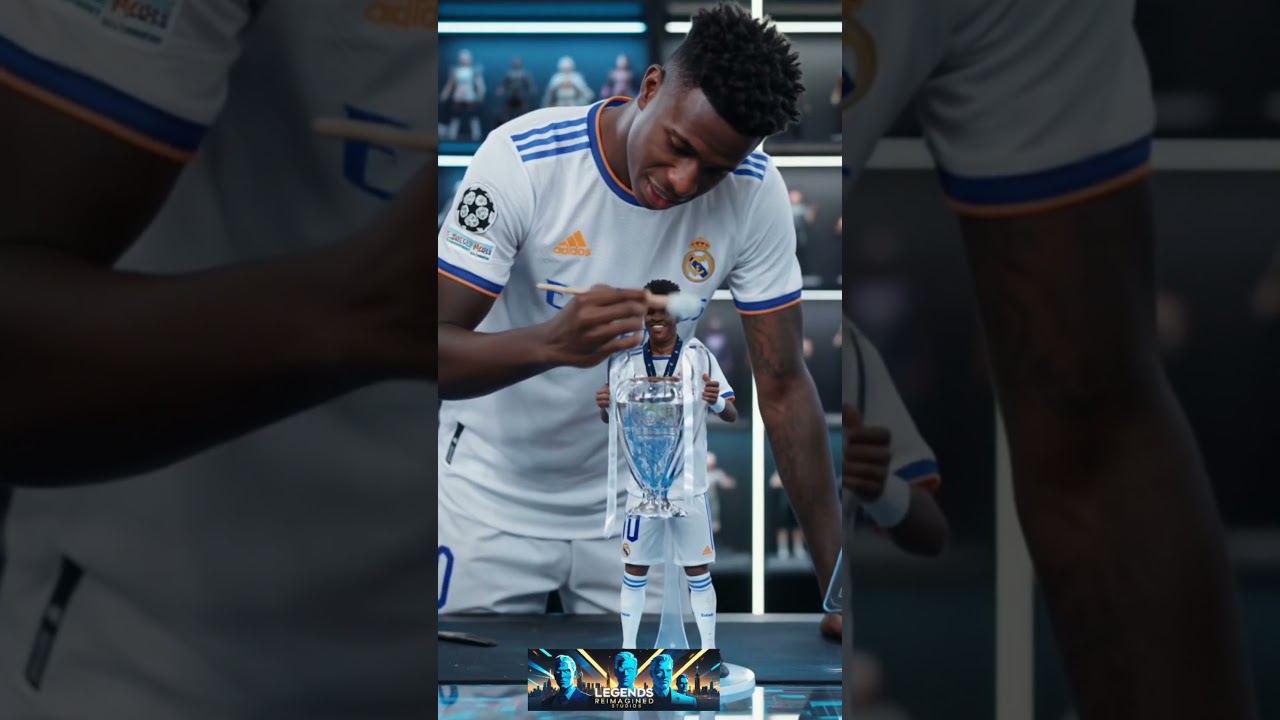 Vinícius Júnior Cleaning His Own Model | Creative AI Edit