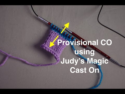 Provisional Cast On using Judy&rsquo;s Magic Cast On