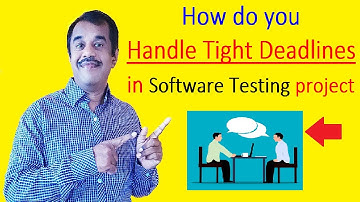 how do you handle tight deadlines in software testing project  | testingshala