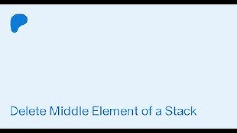 deleting middle element of stack in python