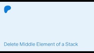 deleting middle element of stack in python