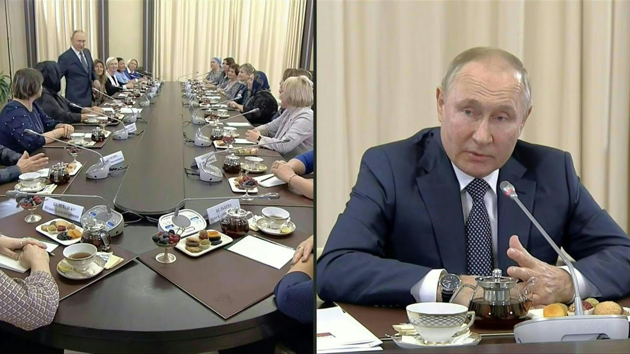 Frente a las madres de soldados rusos, Putin asegura que comparte su 