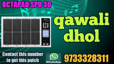 qawali dhol,,,/,,,octapad spd 30
