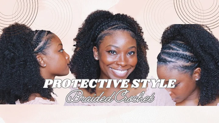 Learn to crochet: Half Up Half Down Braided Protective Style