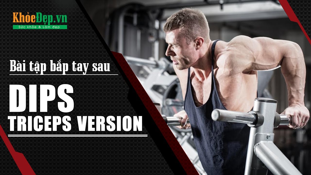 Bài tập tay sau | #32 Dips - Triceps Version lên cơ không dụng cụ ...