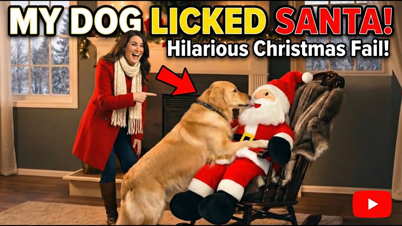 Even the Dog Loves Him! 🐶 Giant Life-Size Santa Claus (Made in USA)