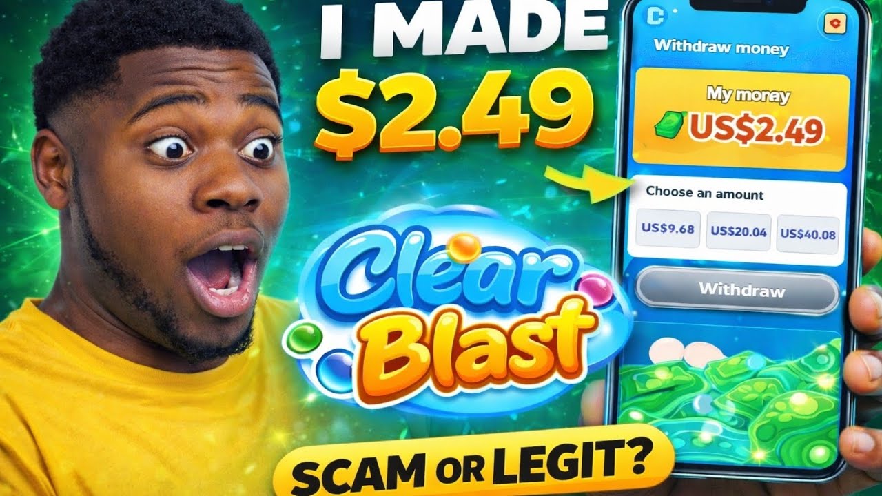 CLEAR BLAST REVIEW: (I Made $2.49 Playing Games)