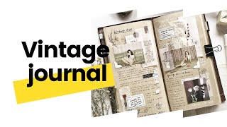 VINTAGE JOURNAL TUTORIAL | IN MALAYALAM