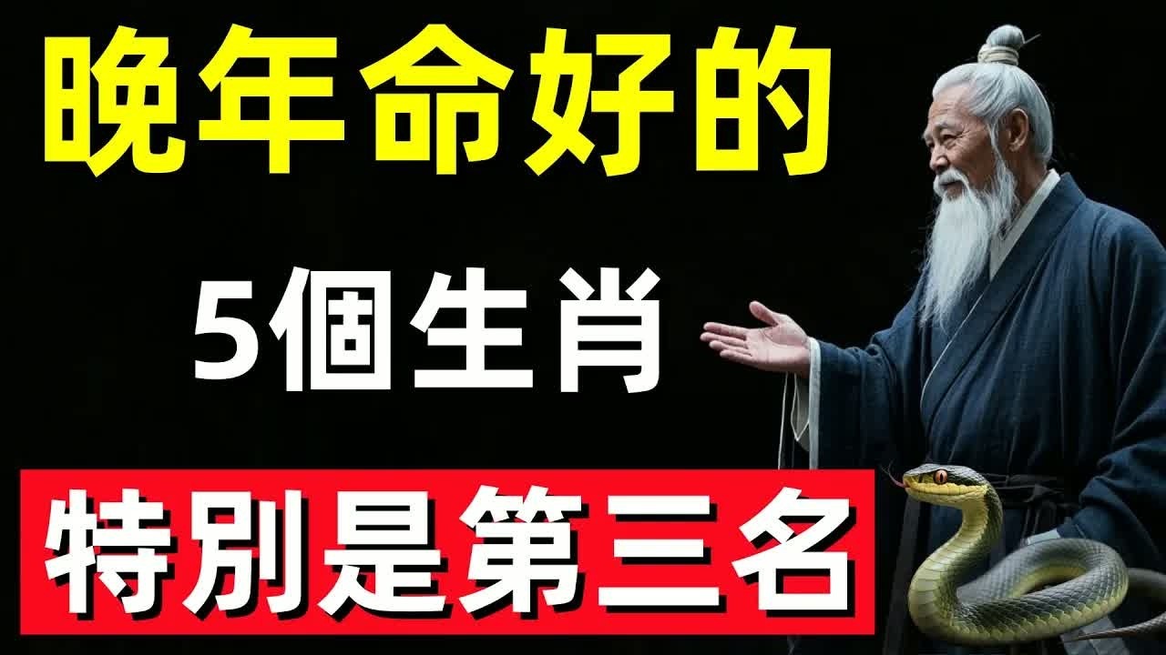 眞的沒有騙你！晚年命好的5個生肖！特別是第三名，子女孝順，健康長壽！#修行思維 #修行 #福報 #禪 #道德經 #覺醒 #開悟 #禅修