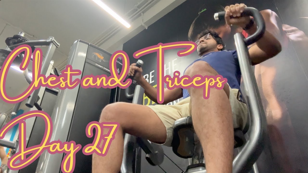 Day 28 || Chest and Triceps || Good Cardio - YouTube