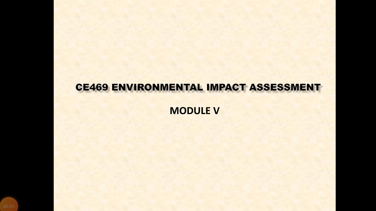 CE 469 Environmental Impact Assessment EIA Methodologies 