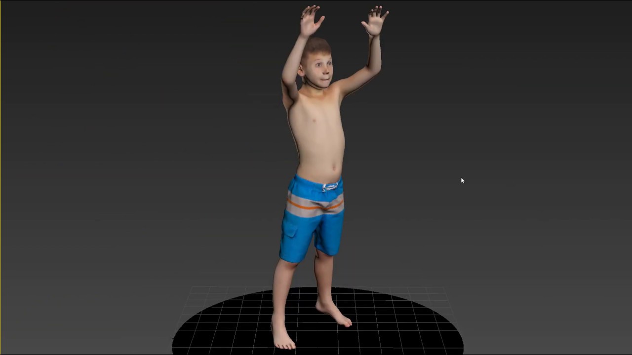 Child Beach Volleyball 3D Model YouTube