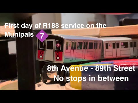 Munipals: First Day Of R188 Service on the 7X!