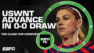 USWNT criticized for NARROWLY SURVIVING Portugal to advance to knockout round | ESPN FC