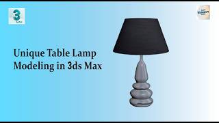 How to Model a Unique Table Lamp in 3ds Max | Beginner Tutorial #3dsmaxtutorial #autodesk3dsmax#cgi
