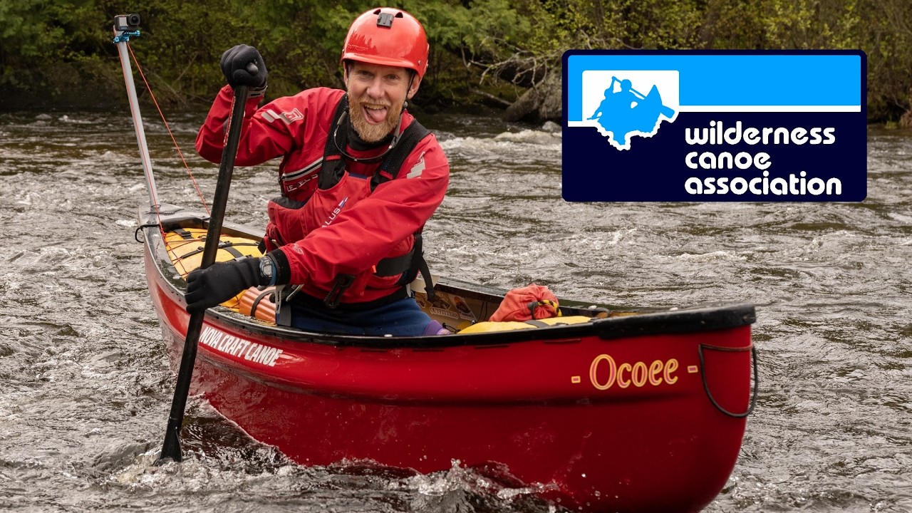 Solo Whitewater Canoeing the Amable du Fond River downstream from Kiosk, Algonquin Park