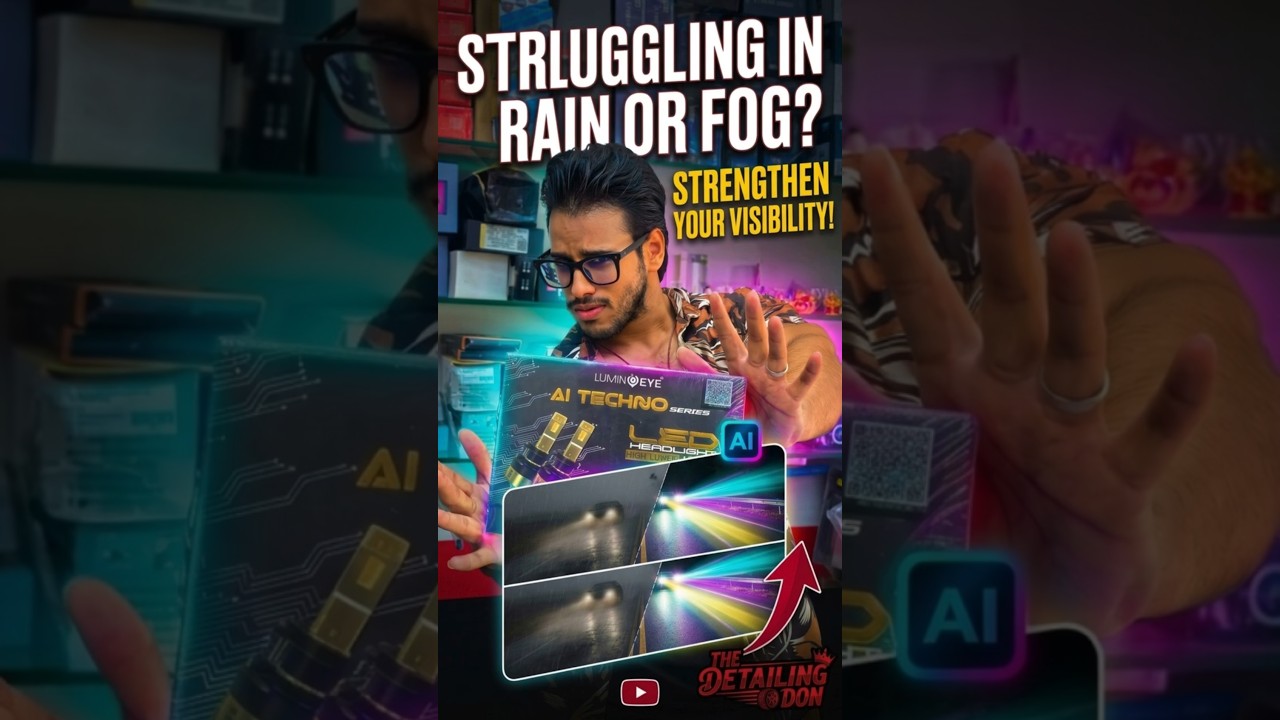 Struggling in Rain or Fog? AI-Powered Multi-Color LED Lights for Better Night Visibility