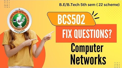 BCS502 Computer Networks | Important Questions for VTU Exam 13/01/25 | Module-Wise Fixed Questions ?