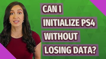 Can I initialize ps4 without losing data?