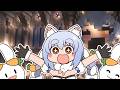 【手描き】野うさぎ建築に感動するぺこら | Pekora Gets Emotional Over Nousagi Builds【兎田ぺこら/ホロライブ切り抜き/切り抜き漫画】
