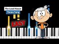 The Loud House - Theme Song - EASY Piano Tutorial