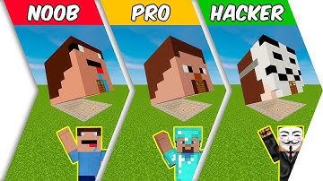 MIRL: NOOB vs PRO vs HACKER: HEAD BASE - CHALLENGE - Minecraft Animation