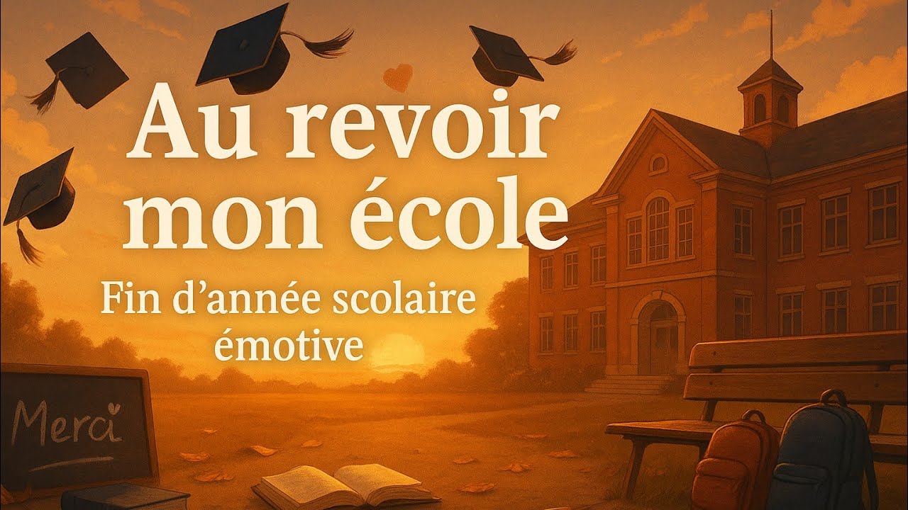 Au revoir mon école . Chanson Émotive de Fin d’Année Scolaire | Merci Professeurs et Amis