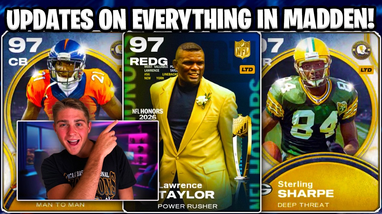 UPDATES ON EVERYTHING IN MADDEN 26! ULTIMATE LEGENDS AND NFL HONORS! COMBINE PROMO + MORE!