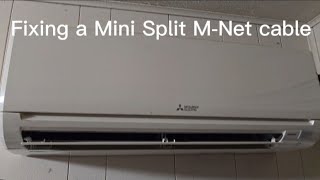 Full Fixing a Mitsubishi split AC unit M-Net Data Cable News