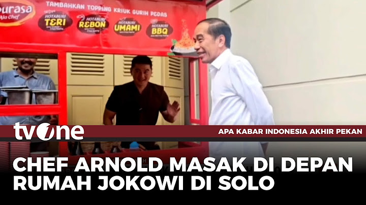Chef Arnold Unjuk Gigi Keahlian Masaknya di Depan Rumah Jokowi | AKAP tvOne