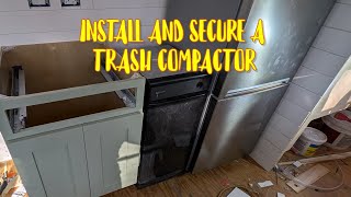 How To Install And Secure A Trash Compactor In A Skoolie (School Bus Conversion)