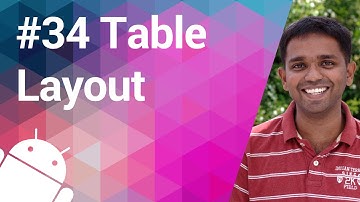 Android Tutorial 34 - Organizing Views in TableLayout