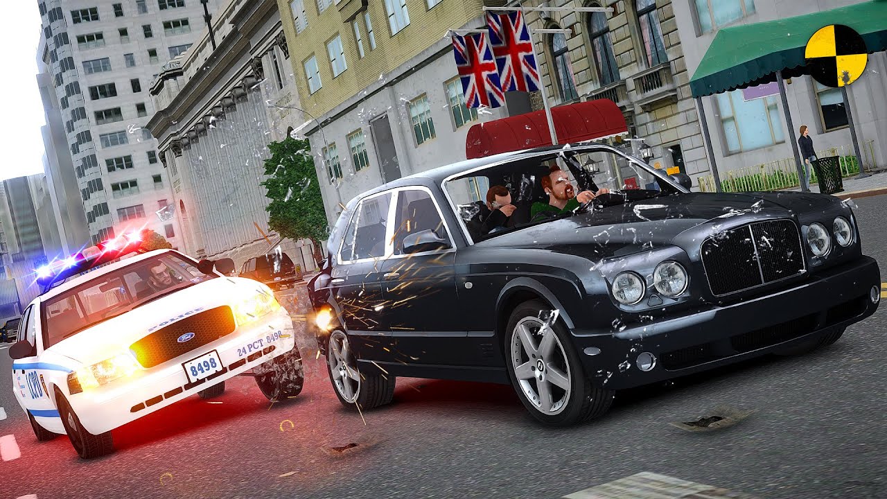 GTA 4 Crazy Police Chase Crash Compilation Ep.1