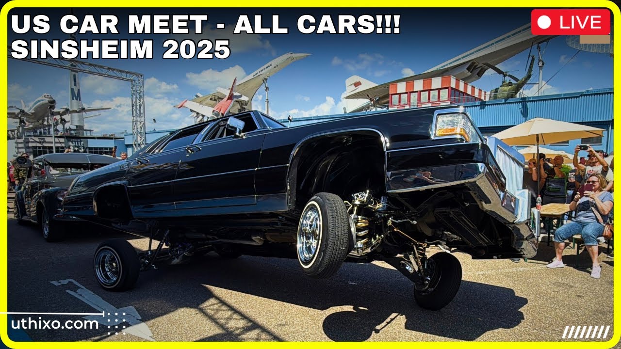 2025 US CAR MEET - Sinsheim Technik Museum ALL CARS / ALLE FAHRZEUGE Auto Treffen & LOWRIDER SHOW