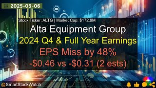 Full Alta Equipment Group (ALTG|$172.9M) - 2024 Q4 & Full Year Earnings Analysis News